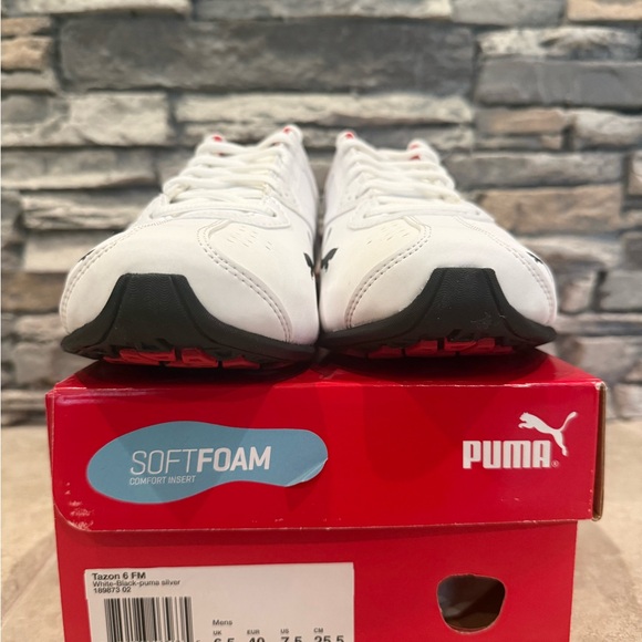 Puma White and Black SoftFoam Sneakers - Picture 3 of 7